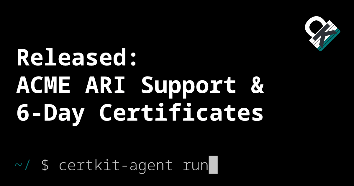 ACME ARI support and 6-day certificates